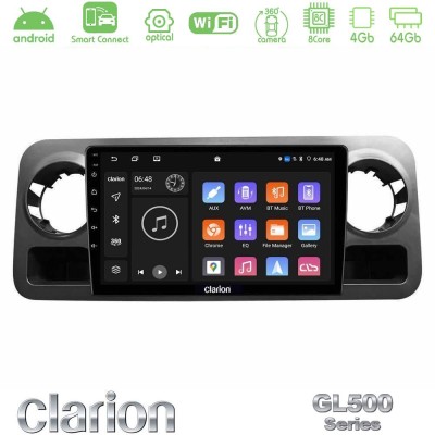 Clarion GL500 Series 8Core Android ClarionOS 4+64GB Mercedes Sprinter W907 Navigation Multimedia Tablet 10"