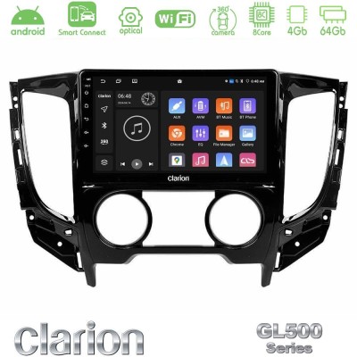 Clarion GL500 Series 8Core Android ClarionOS 4+64GB Mitsubishi L200 2016- amp Fiat Fullback (Manual A/C) Navigation Multimedia T
