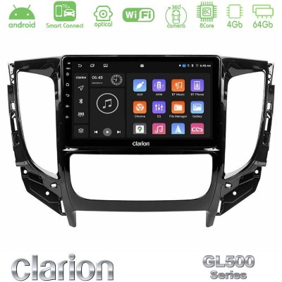 Clarion GL500 Series 8Core Android ClarionOS 4+64GB Mitsubishi L200 2016- amp Fiat Fullback (Auto A/C) Navigation Multimedia Tab