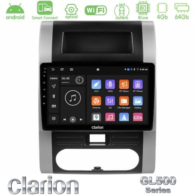Clarion GL500 Series 8Core Android ClarionOS 4+64GB Nissan X-Trail T31 Navigation Multimedia Tablet 10"