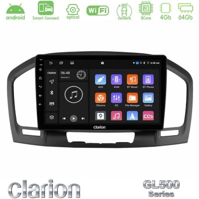 Clarion GL500 Series 8Core Android ClarionOS 4+64GB Opel Insignia 2008-2013 Navigation Multimedia Tablet 9"