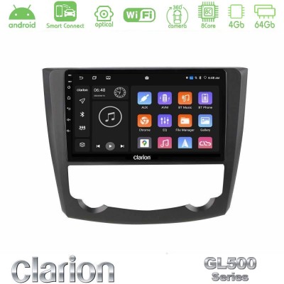 Clarion GL500 Series 8Core Android ClarionOS 4+64GB Renault Kadjar Navigation Multimedia Tablet 9"