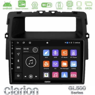 Clarion GL500 Series 8Core Android ClarionOS 4+64GB Renault/Nissan/Opel Navigation Multimedia Tablet 10"