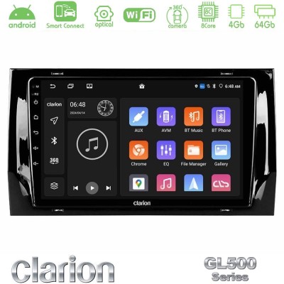 Clarion GL500 Series 8Core Android ClarionOS 4+64GB Skoda Kodiaq 2017- Navigation Multimedia Tablet 10"