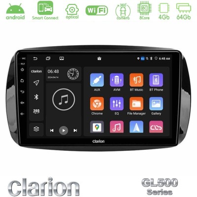 Clarion GL500 Series 8Core Android ClarionOS 4+64GB Smart 453 Navigation Multimedia Tablet 9"