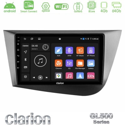 Clarion GL500 Series 8Core Android ClarionOS 4+64GB Seat Leon Navigation Multimedia Tablet 9"