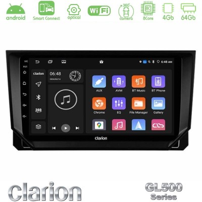 Clarion GL500 Series 8Core Android ClarionOS 4+64GB Seat Arona/Ibiza Navigation Multimedia Tablet 9"