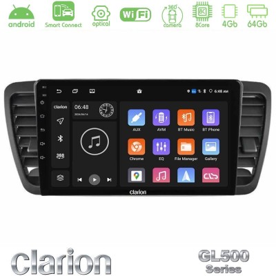 Clarion GL500 Series 8Core Android ClarionOS 4+64GB Subaru Legacy/Outback 2002-2008 Navigation Multimedia Tablet 9"