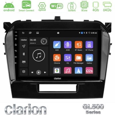 Clarion GL500 Series 8Core Android ClarionOS 4+64GB Suzuki Vitara 2015-2021 Navigation Multimedia Tablet 9"