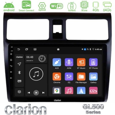 Clarion GL500 Series 8Core Android ClarionOS 4+64GB Suzuki Swift 2005-2010 Navigation Multimedia Tablet 10"