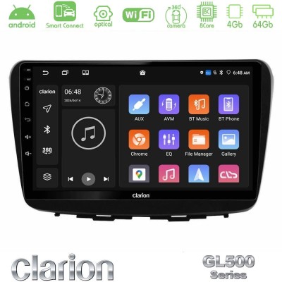 Clarion GL500 Series 8Core Android ClarionOS 4+64GB Suzuki Baleno 2016-2021 Navigation Multimedia Tablet 9"