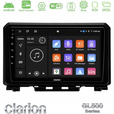 Clarion GL500 Series 8Core Android ClarionOS 4+64GB Suzuki Jimny 2018-2022 Navigation Multimedia Tablet 9"