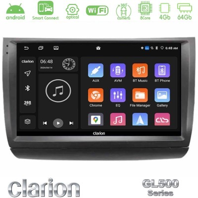 Clarion GL500 Series 8Core Android ClarionOS 4+64GB Toyota Prius 2004-2009 Navigation Multimedia Tablet 9"