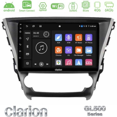 Clarion GL500 Series 8Core Android ClarionOS 4+64GB Toyota Avensis 2015-2018 Navigation Multimedia Tablet 9"