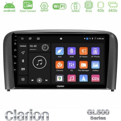 Clarion GL500 Series 8Core Android ClarionOS 4+64GB Volvo S80 1998-2006 Navigation Multimedia Tablet 9"