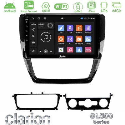 Clarion GL500 Series 8Core Android ClarionOS 4+64GB VW Jetta Navigation Multimedia Tablet 10"