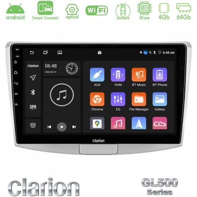 Clarion GL500 Series 8Core Android ClarionOS 4+64GB VW Passat Navigation Multimedia Tablet 10"