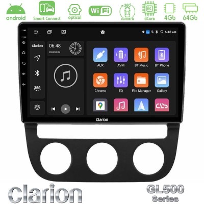 Clarion GL500 Series 8Core Android ClarionOS 4+64GB VW Jetta Navigation Multimedia Tablet 10"