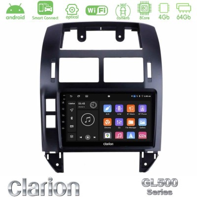 Clarion GL500 Series 8Core Android ClarionOS 4+64GB VW Polo 2002-2009 Navigation Multimedia Tablet 9"