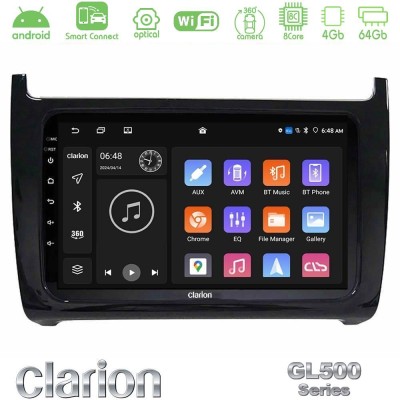 Clarion GL500 Series 8Core Android ClarionOS 4+64GB Vw Polo Navigation Multimedia Tablet 9"