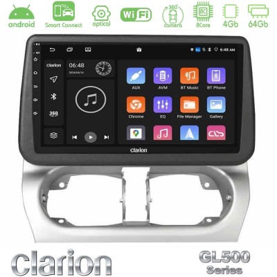 Clarion GL500 Series 8Core Android ClarionOS 4+64GB Opel Corsa C/Combo C Navigation Multimedia Tablet 9"