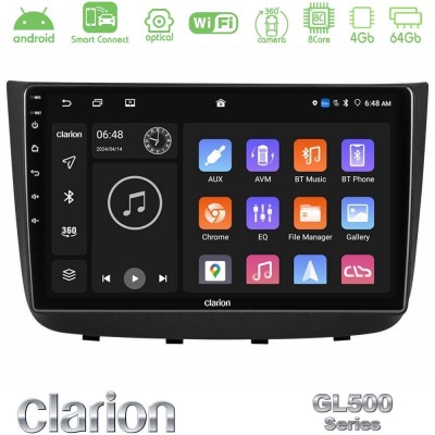 Clarion GL500 Series 8Core Android ClarionOS 4+64GB Mercedes Vito/Viano 2003-2006 Navigation Multimedia Tablet 10"