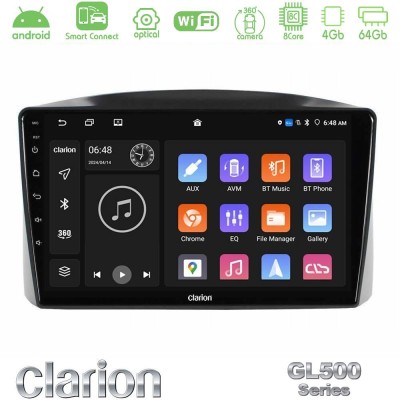 Clarion GL500 Series 8Core Android ClarionOS 4+64GB Jeep Grand Cherokee 2005-2007 Navigation Multimedia Tablet 10"
