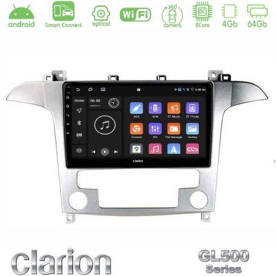 Clarion GL500 Series 8Core Android ClarionOS 4+64GB Ford S-Max 2006-2012 Navigation Multimedia Tablet 9"