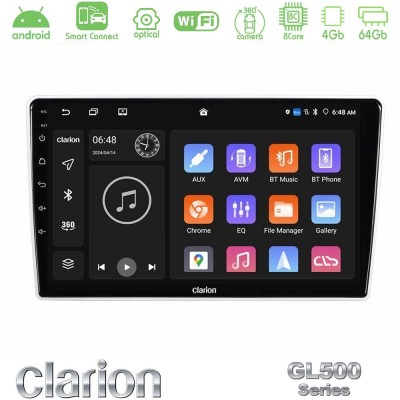 Clarion GL500 Series 8Core Android ClarionOS 4+64GB Kia Sportage 2005-2008 Navigation Multimedia Tablet 9"