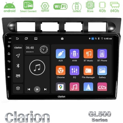 Clarion GL500 Series 8Core Android ClarionOS 4+64GB Kia Picanto 2004-2007 Navigation Multimedia Tablet 9"
