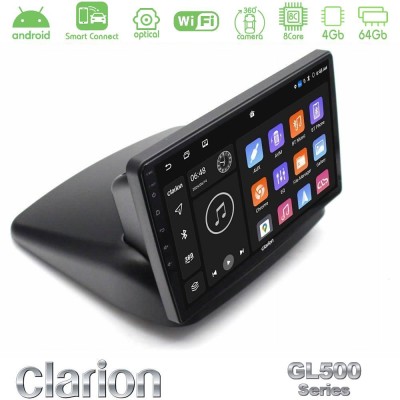 Clarion GL500 Series 8Core Android ClarionOS 4+64GB Fiat Doblo 2002-2009 Navigation Multimedia Tablet 10"