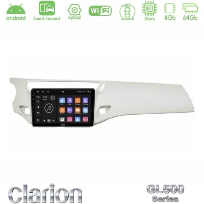Clarion GL500 Series 8Core Android ClarionOS 4+64GB Citroen C3 2009-2016 Navigation Multimedia Tablet 9" (Άσπρο)