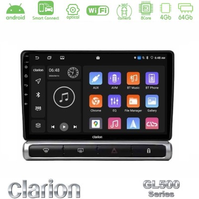 Clarion GL500 Series 8Core Android ClarionOS 4+64GB Citroen C3 2016- Navigation Multimedia Tablet 9"