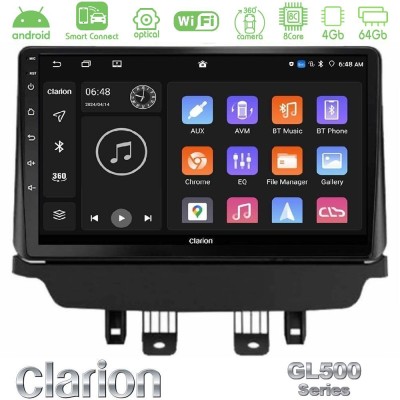 Clarion GL500 Series 8Core Android ClarionOS 4+64GB Mazda 2 2014-2021 Navigation Multimedia Tablet 9"
