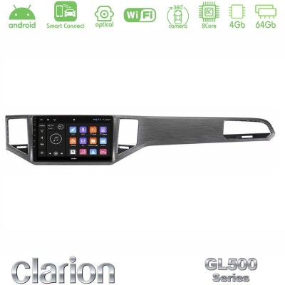 Clarion GL500 Series 8Core Android ClarionOS 4+64GB VW Sportsvan 2014-2020 Navigation Multimedia Tablet 9" (Silver/Grey Color)