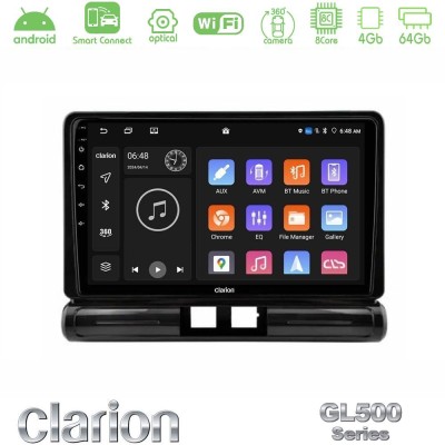 Clarion GL500 Series 8Core Android ClarionOS 4+64GB Citroen C3 2016- Navigation Multimedia Tablet 9" (Low Version))