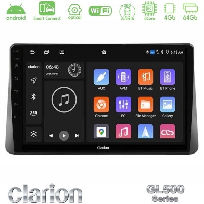 Clarion GL500 Series 8Core Android ClarionOS 4+64GB Ford Focus 2019- Navigation Multimedia Tablet 9"