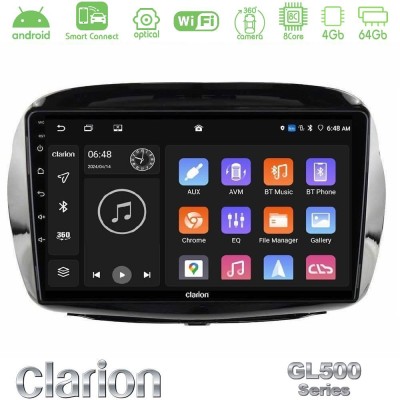 Clarion GL500 Series 8Core Android ClarionOS 4+64GB Honda FR-V 2004-2009 Navigation Multimedia Tablet 10"