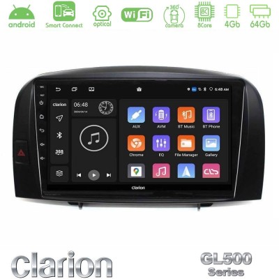 Clarion GL500 Series 8Core Android ClarionOS 4+64GB Hyundai Sonata 2005-2009 Navigation Multimedia Tablet 10"