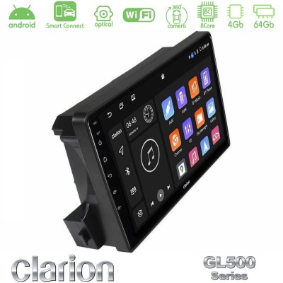 Clarion GL500 Series 8Core Android ClarionOS 4+64GB Ssangyong Actyon/Kyron 2005-2014 Navigation Multimedia Tablet 9"