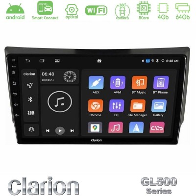 Clarion GL500 Series 8Core Android ClarionOS 4+64GB Ssangyong Rexton 2002-2006 Navigation Multimedia Tablet 9"