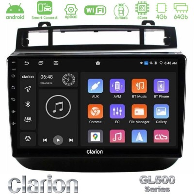 Clarion GL500 Series 8Core Android ClarionOS 4+64GB VW Touareg 2011-2018 Navigation Multimedia Tablet 9"