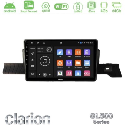 Clarion GL500 Series 8Core Android ClarionOS 4+64GB Citroen C3 You 2025- Navigation Multimedia Tablet 9"