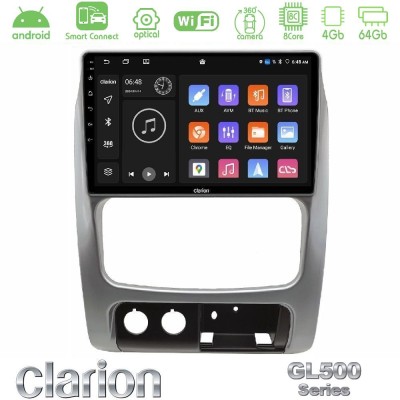 Clarion GL500 Series 8Core Android ClarionOS 4+64GB Jeep Cherokee (KJ) 2002-2007 Navigation Multimedia Tablet 9″