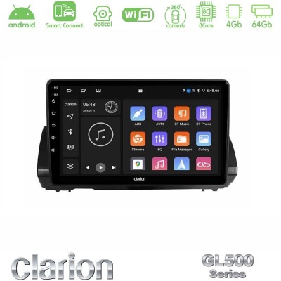Clarion GL500 Series 8Core Android ClarionOS 4+64GB Dacia Sandero/Logan/Jogger 2022- Navigation Multimedia Tablet 9"