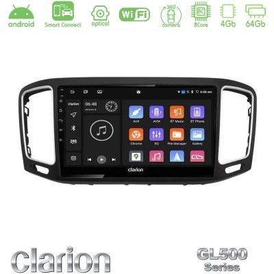Clarion GL500 Series 8Core Android ClarionOS 4+64GB VW Sharan 2010-2015 Navigation Multimedia Tablet 9"