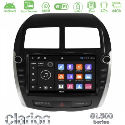 Clarion GL500 Series 8Core Android ClarionOS 4+64GB Mitsubishi ASX 2013-2018 Navigation Multimedia Tablet 9"