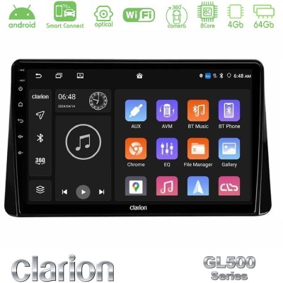 Clarion GL500 Series 8Core Android ClarionOS 4+64GB Mitsubishi Eclipse Cross 2018-2023 Navigation Multimedia Tablet 10"