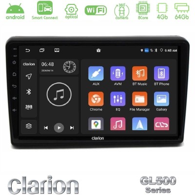 Clarion GL500 Series 8Core Android ClarionOS 4+64GB Citroen C5 2008-2019 Navigation Multimedia Tablet 10"