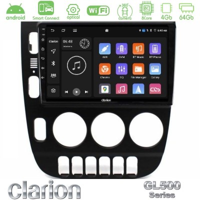 Clarion GL500 Series 8Core Android ClarionOS 4+64GB Mercedes ML Class (W163) 1998-2005 Manual AC Navigation Multimedia Tablet 9"